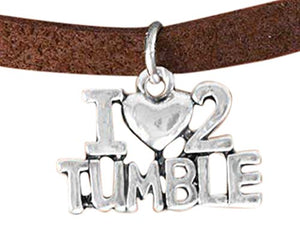 Gymnast" I Love to Tumble" Charm Bracelet, ©2007, Safe - Nickel & Lead Free!