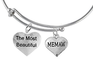 The Most Beautiful "Memaw", Hypoallergenic, Safe - Nickel & Lead Free