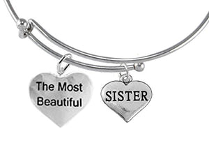 The Most Beautiful "Sister", Adjustable, Hypoallergenic, Safe - Nickel & Lead Free