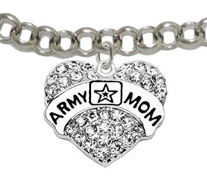 The Perfect Gift Army Mom Hypoallergenic Adjustable Bracelet, Safe - Nickel & Lead Free