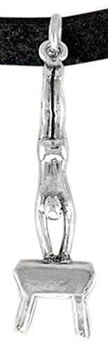 Gymnast Hand Stand on Gym Horse Bracelet, Adjustable, Hypoallergenic-Safe, Nickel Free.