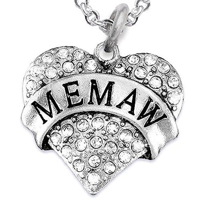 Memaw Charm Necklace ©2015 Adjustable, Hypoallergenic, Safe - Nickel, Lead & Cadmium Free!