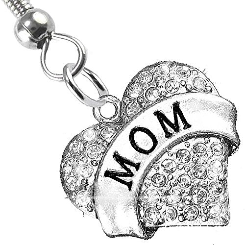 Mom Charm Fishhook Earrings ©2015 Hypoallergenic, Safe - Nickel, Lead & Cadmium Free!