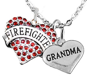 Firefighter, Grandma Adjustable Necklace, Hypoallergenic, Safe - Nickel & Lead Free