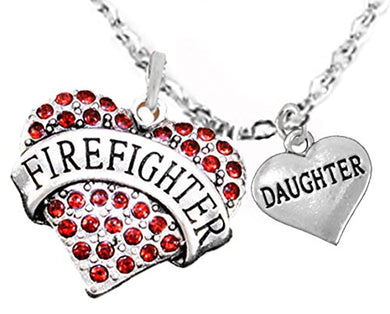 Firefighter, Daughter Adjustable Necklace, Hypoallergenic, Safe - Nickel & Lead Free