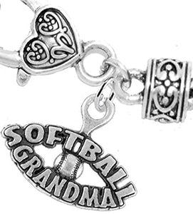 Softball "Grandma" Bracelet ©2016 Hypoallergenic, Safe - Nickel, Lead & Cadmium Free!