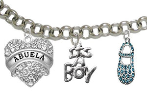 Abuela, "It’s A Boy", Adjustable Bracelet, Hypoallergenic, Safe - Nickel & Lead Free