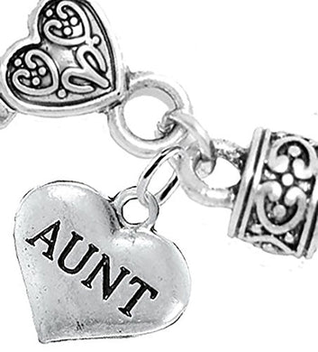 Aunt Charm Bracelet, Will NOT Irritate Anyone with Sensitive Skin, Safe, Nickel Free.