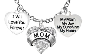 I Will Love You Forever, My Mom, My Joy,My Sunshine,Adjustable,Nickel,Lead,Free 1887-1215-1893N16