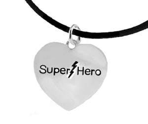 Super Hero, Black Suede Adjustable Bracelet, Hypoallergenic Safe- No Nickel. Lead, Cadmium  1910B3