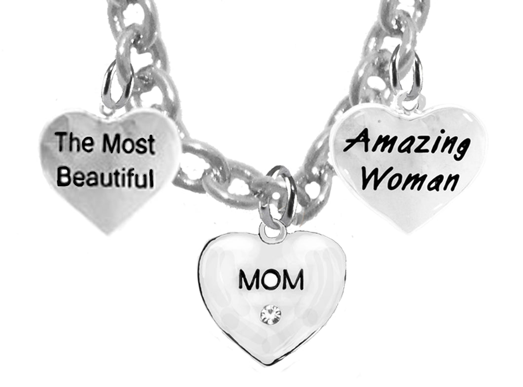Mom,The Most Beautiful, Amazing Woman Adjustable Hypoallergenic-Nickel,Lead,Free 276-1860-265N1