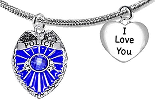 Policeman's, I Love You, Adjustable Necklace, Safe - Nickel & Lead Free