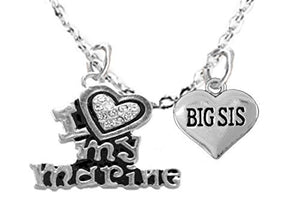 Marine "Big Sis", Children's Adjustable Necklace, Hypoallergenic, Safe - Nickel & Lead Free