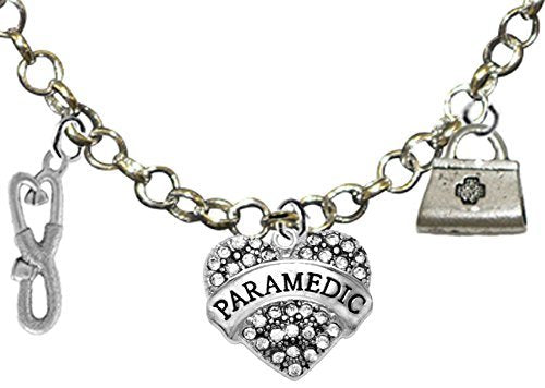 Paramedic, Adjustable Charm Necklace, Hypoallergenic, Safe - Nickel & Lead Free