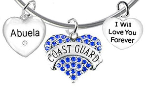 Coast Guard Abuela, I Will Love You Forever, Safe - Nickel & Lead Free