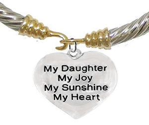 Message Bracelet, My "Daughter", My Joy, My Sunshine, My Heart, Bracelet - Safe,