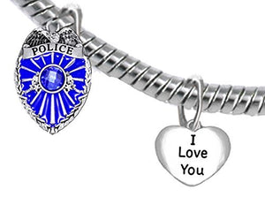 Policeman's, I Love You, Bracelet, Hypoallergenic, Safe - Nickel & Lead Free.