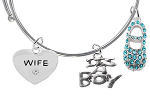 Baby Shower Gifts, Wife, "It’s A Boy", Adjustable Bracelet, Safe - Nickel & Lead Free