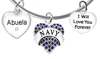 Abuela Navy, I Will Love You Forever, Hypoallergenic, Safe - Nickel & Lead Free