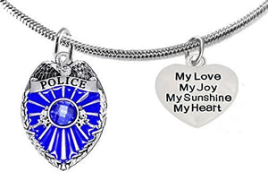 Policeman’s, My Love, My Joy, My Sunshine, My Heart, Adjustable Necklace, Safe - Nickel & Lead Free