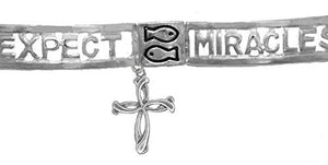 Expect Miracles, The Original, Safe - Nickel & Lead Free, Adjustable Stretch Bracelet