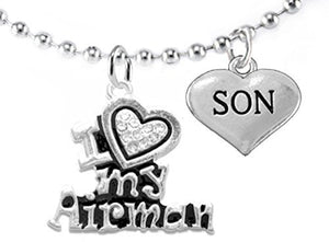 Air Force "Son", Children's Adjustable Necklace, Hypoallergenic, Safe - Nickel & Lead Free