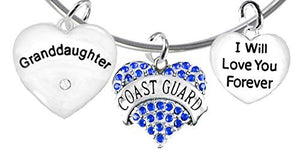 Coast Guard Granddaughter", I Will Love You Forever, Safe - Nickel & Lead Free