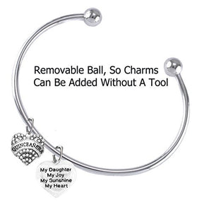 The Perfect Gift Quinceanera Adjustable Removable Ball Ends, Bracelet, Safe - Nickel & Lead Free