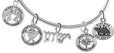 YESHUA, (Jesus In Hebrew) Named by an Angel of God. Christmas Bracelet - Safe, Nickel & Lead Free