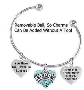You Have the Power to Succeed 3 Charm Adjustable Bracelet, Safe - Nickel & Lead Free