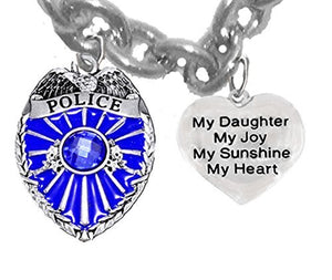 Policeman's, My "Daughter", My Joy, My Sunshine, My Heart, Safe - Nickel & Lead Free