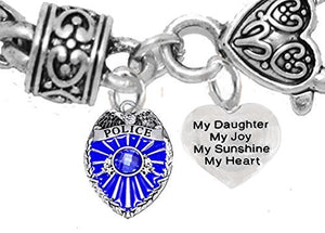 Policeman's, My "Daughter", My Joy, My Sunshine, My Heart, Safe - Nickel & Lead Free