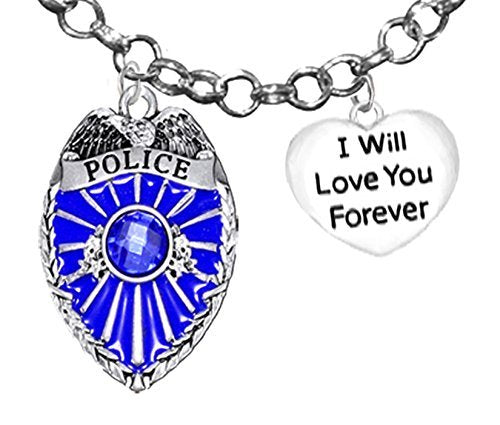 Policeman's, I Will Love You Forever, Necklace, Safe - Nickel & Lead Free.