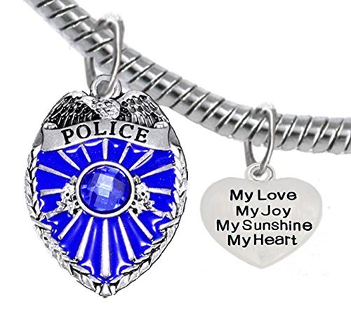 Policeman's, My Love, My Joy, My Sunshine, My Heart, Bracelet, Safe - Nickel & Lead Free