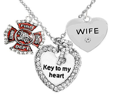 Firefighter's Wife Necklace, Hypoallergenic, Safe - Nickel & Lead Free