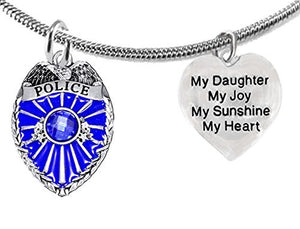 Policeman’s, My "Daughter", My Joy, My Sunshine, My Heart, Adjustable Necklace, Safe - Nickel Free