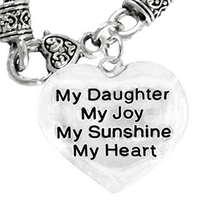Message Jewelry, My "Daughter", My Joy, My Sunshine, My Heart, Necklace - Safe