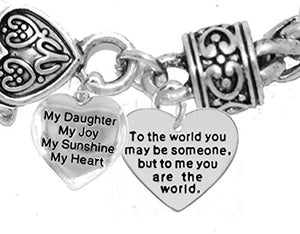 My "Daughter", My Joy to The World You..." Bracelet, Hypoallergenic, Safe - Nickel & Lead Free
