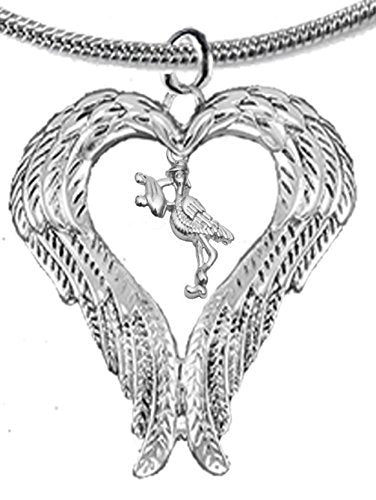 Guardian Angel, Heart (Love) Shaped Wings for An Expecting Mother, 