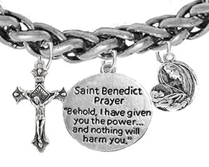 Saint Benedict Charm - Prayer - Crucifix - Mary With Christ Child, Protect Me from Harm, From Evil