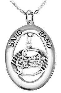 Band "Music Notes" Hypoallergenic Adjustable Necklace, Safe - Nickel & Lead Free