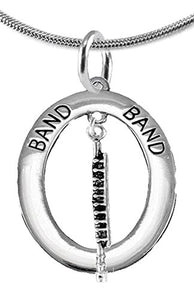 Orchestra-Band "Flute Player" Hypoallergenic Adjustable Necklace, Safe - Nickel & Lead Free
