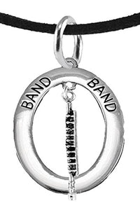 Orchestra-Band "Flute Player" Hypoallergenic Adjustable Necklace, Safe - Nickel & Lead Free