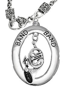 Orchestra-Band "French Horn Player", Hypoallergenic Necklace, Safe - Nickel, Lead & Cadmium Free