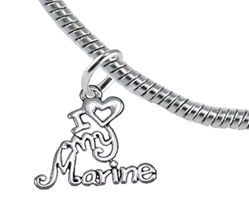 Marine, I Love My Marine, Bracelet Hypoallergenic, Safe - Nickel & Lead Free
