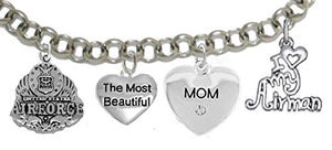Air Force Mom Bracelet, Adjustable, Will NOT Irritate Sensitive Skin. Safe - Nickel & Lead Free