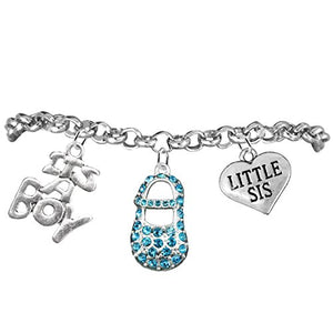 Little Sis, "It’s A Boy", Adjustable Bracelet, Hypoallergenic, Safe - Nickel & Lead Free