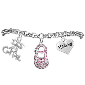 Mamaw, "It’s A Girl", Adjustable Bracelet, Hypoallergenic, Safe - Nickel & Lead Free