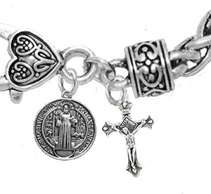 Saint Benedict Protective Charm-Crucifix & Prayer, Protect Me from Harm, From Evil, From the Devil
