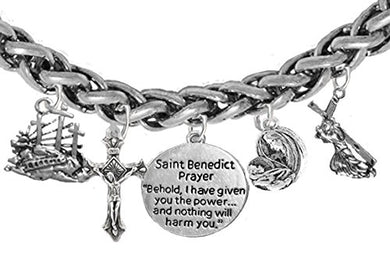 Saint Benedict Prayer-Crucifix-Mary With Christ Child, Calvary, Protect Me from Harm, From Evil.